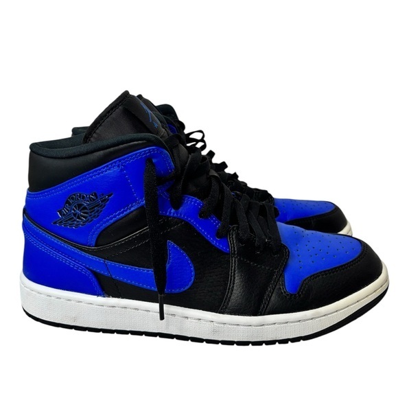 Nike Other - Nike Air Jordan 1 Mid Hyper Royal 2020 Blue Black Size 10